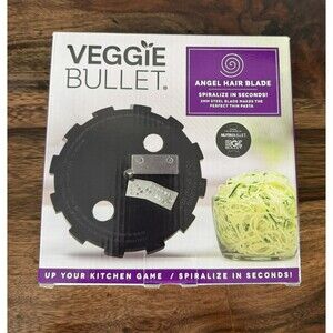 Veggie Bullet Angel hair Blade Steel And CASE NEW
